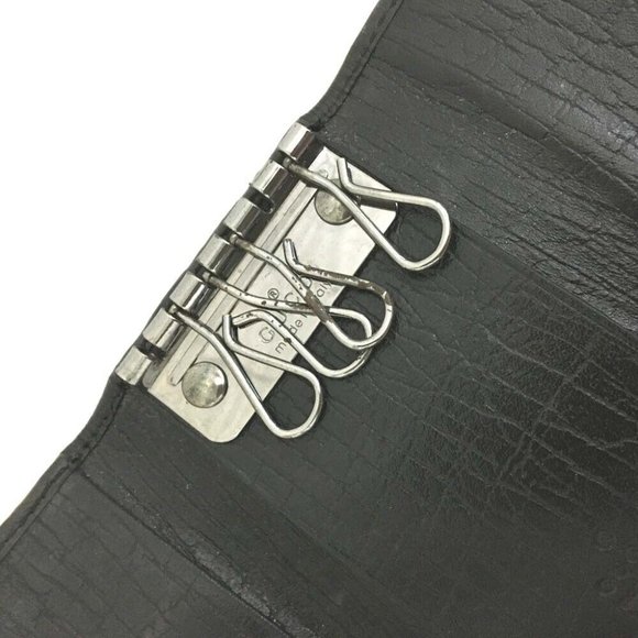Gucci Black Guccissima Print Leather Tri-fold Key and Card holder - Picture 4 of 8